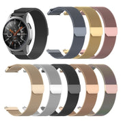 For Honor Magic Watch 2 / Samsung Galaxy Active 2 18mm Milan Stainless Steel Mesh Watch Band(Starlight)