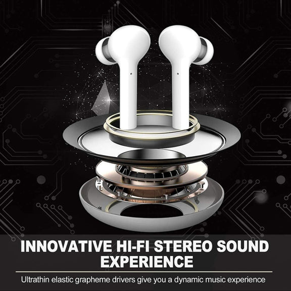 J3 Pro TWS Hifi Wireless Bluetooth 5.2 Earphone LED Display Water-resistant Sports Gaming Headset Noise Earbuds(Black)