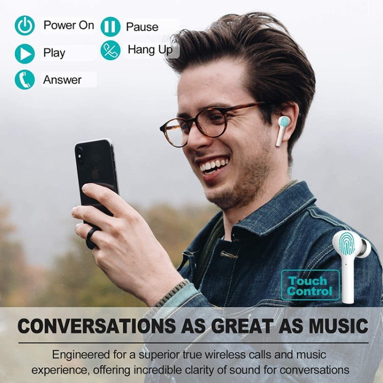 J3 Pro TWS Hifi Wireless Bluetooth 5.2 Earphone LED Display Water-resistant Sports Gaming Headset Noise Earbuds(Black)