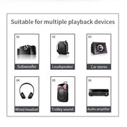 R6 NFC Bluetooth 5.0 Desktop Music Receiver Bluetooth Receiver, Support TF Card