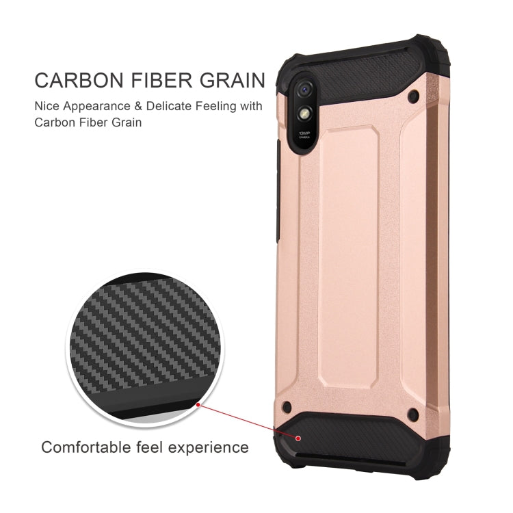 For Xiaomi Redmi 9A Magic Armor TPU + PC Combination Case(Black)
