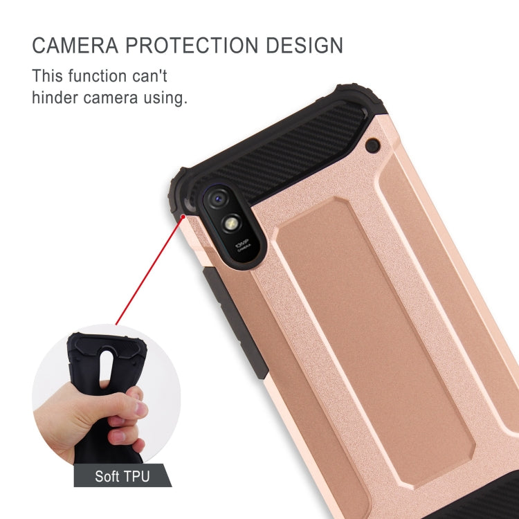 For Xiaomi Redmi 9A Magic Armor TPU + PC Combination Case(Black)