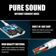 2 in 1 USB-C Adapter with 3.5mm Headphone Jack, Compatible for iPad Pro and Type-C Jack Phone