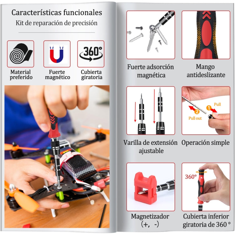 115 in 1 Precision Screw Driver Mobile Phone Computer Disassembly Maintenance Tool Set(Yellow)
