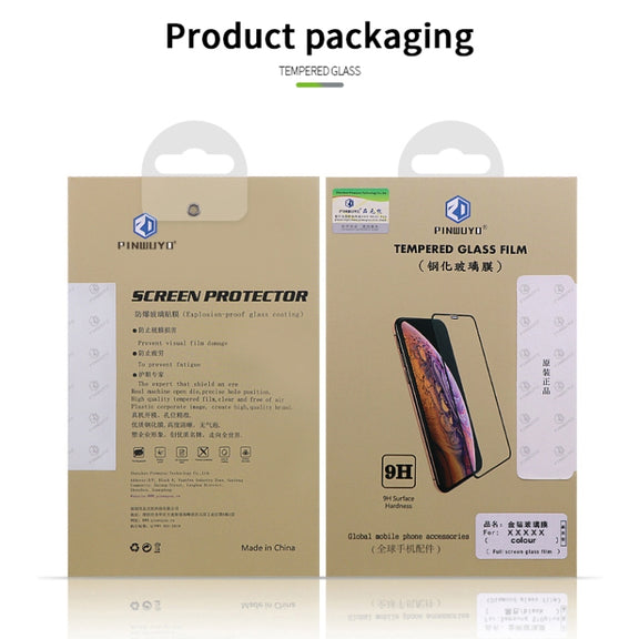 For iPhone 12 mini PINWUYO 9H 2.5D Full Screen Tempered Glass Film(Black)