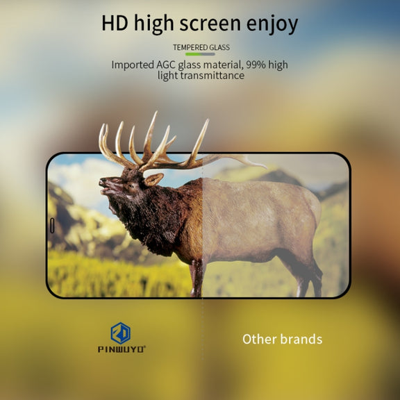 For iPhone 12 mini PINWUYO 9H 2.5D Full Screen Tempered Glass Film(Black)
