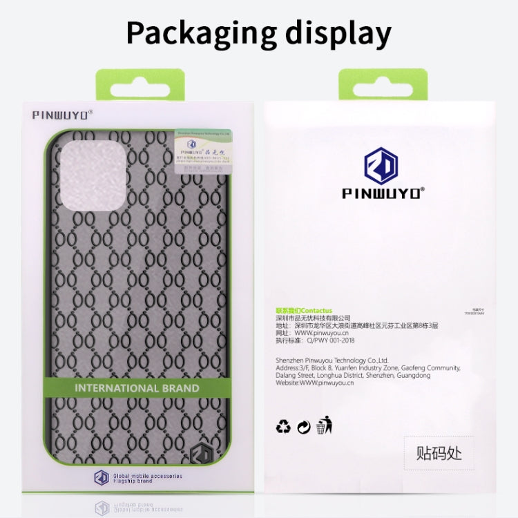 For iPhone 12 Pro Max PINWUYO Series 2 Generation PC + TPU Anti-drop All-inclusive Protective Case(Black)
