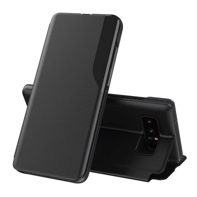 For Samsung Galaxy Note 8 Attraction Flip Holder Leather Phone Case(Black)