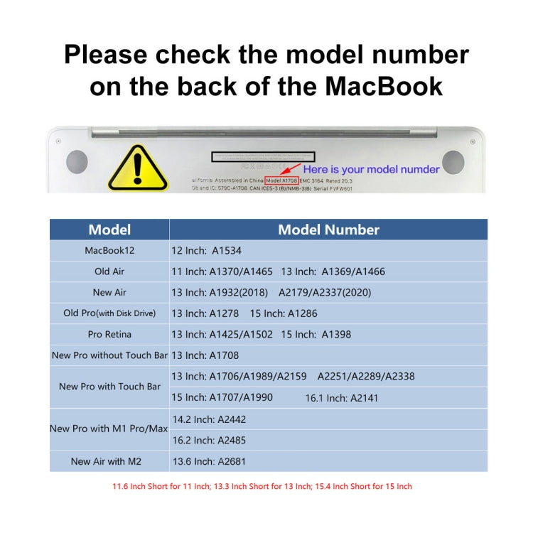 For MacBook Air 13.6 2022/2024 A2681 M2 / A3113 M3 ENKAY Crystal Laptop Protective Case(Transparent)