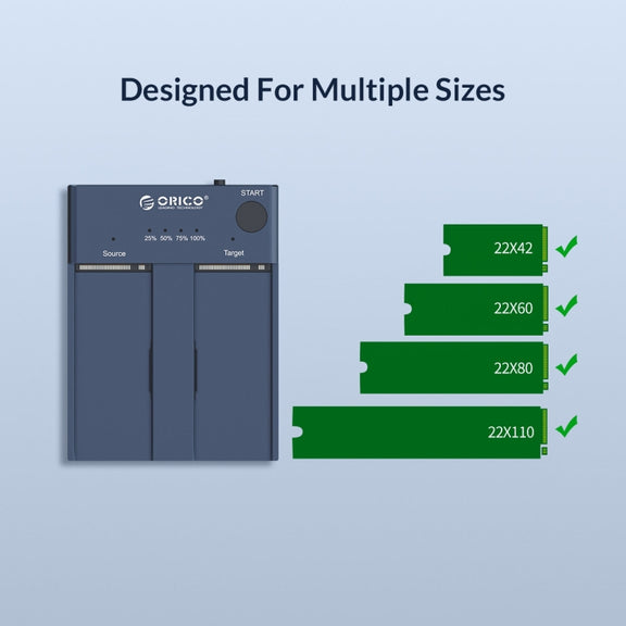 ORICO M2P2-C3-C NVME M.2 SSD Duplicator