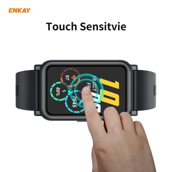 2 PCS For Huawei Honor Watch ES ENKAY Hat-Prince 3D Full Screen Soft PC Edge + PMMA HD Screen Protector Film