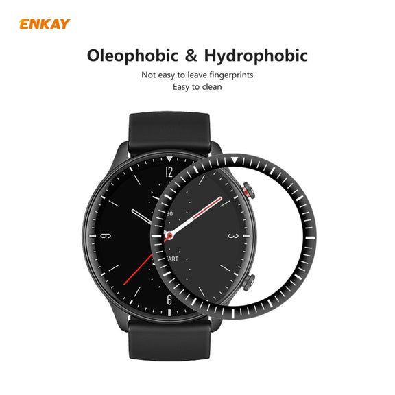 10 PCS For Amazfit GTR 2 ENKAY Hat-Prince 3D Full Screen Soft PC Edge + PMMA HD Screen Protector Film