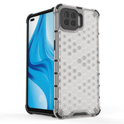 For OPPO A73 Shockproof Honeycomb PC + TPU Case(Grey)
