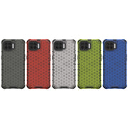 For OPPO A73 Shockproof Honeycomb PC + TPU Case(Grey)