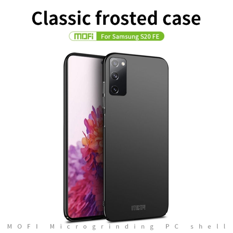 For Samsung Galaxy S20 FE MOFI Frosted PC Ultra-thin Hard Case(Black)