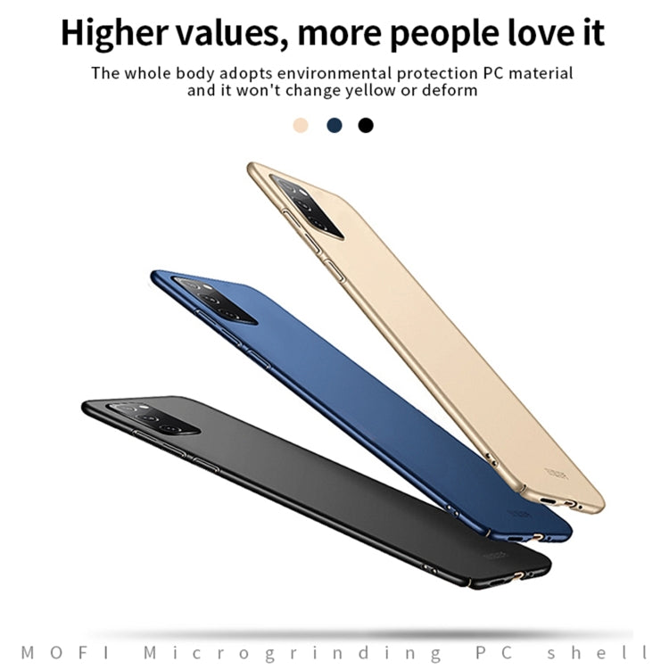For Samsung Galaxy S20 FE MOFI Frosted PC Ultra-thin Hard Case(Blue)