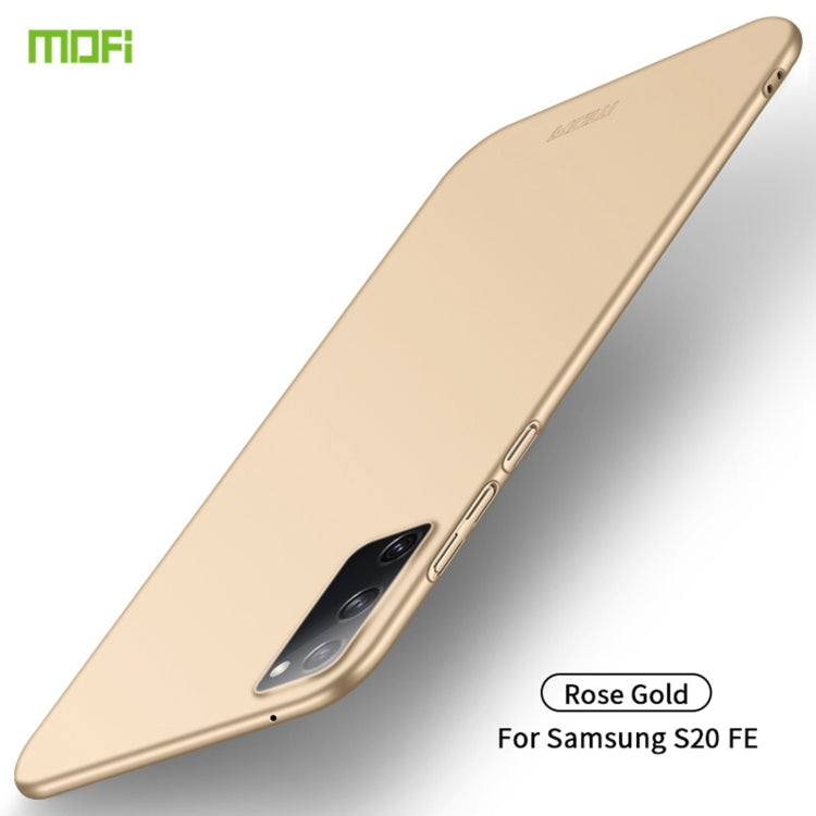 For Samsung Galaxy S20 FE MOFI Frosted PC Ultra-thin Hard Case(Gold)