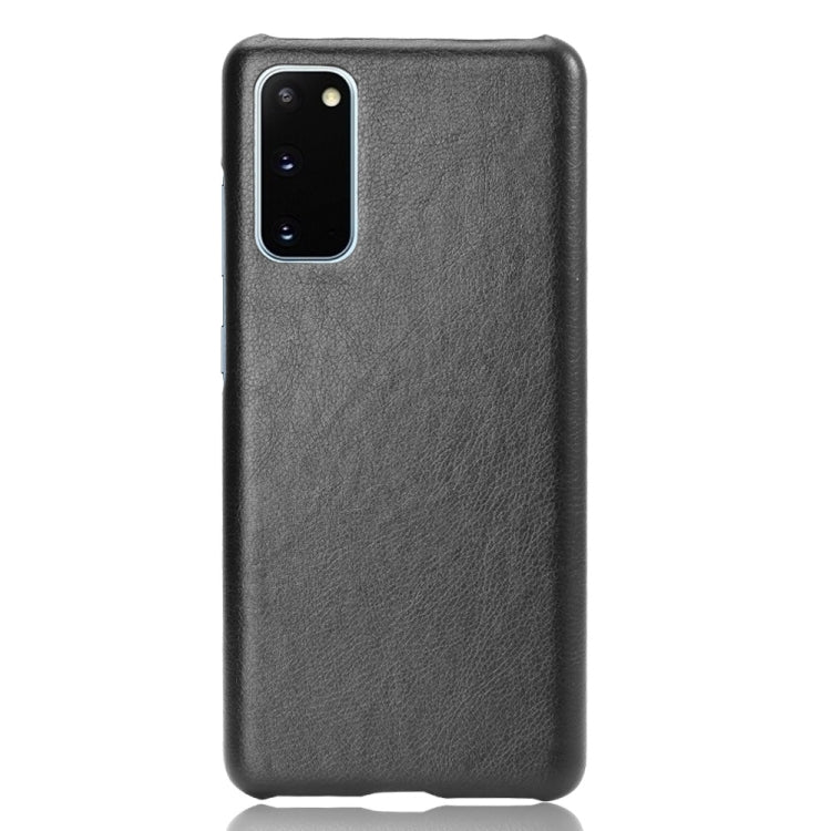 For Samsung Galaxy S20 FE Shockproof Litchi Texture PC + PU Case(Black)