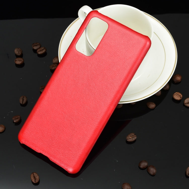For Samsung Galaxy S20 FE Shockproof Litchi Texture PC + PU Case(Red)