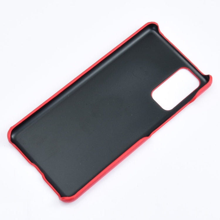 For Samsung Galaxy S20 FE Shockproof Litchi Texture PC + PU Case(Gray)