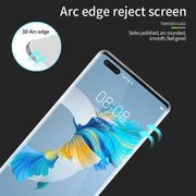 For Huawei Mate40 Pro PINWUYO 9H 3D Hot Bending Tempered Glass Film(Black)