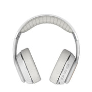 VJ320 Bluetooth 5.0 Head-mounted Foldable Wireless Headphones Support TF Card with Mic(White)