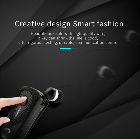 Fineblue F930 CSR4.1 Retractable Cable Caller Vibration Reminder Anti-theft Bluetooth Headset