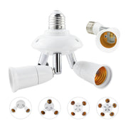 E27 to E27 Splitter Adjustable LED Light Bulb Holder Adapter Converter Socket Light Bulb Holder, type:1 In 1
