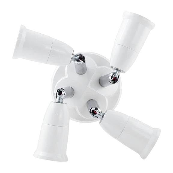 E27 to E27 Splitter Adjustable LED Light Bulb Holder Adapter Converter Socket Light Bulb Holder, type:1 In 1