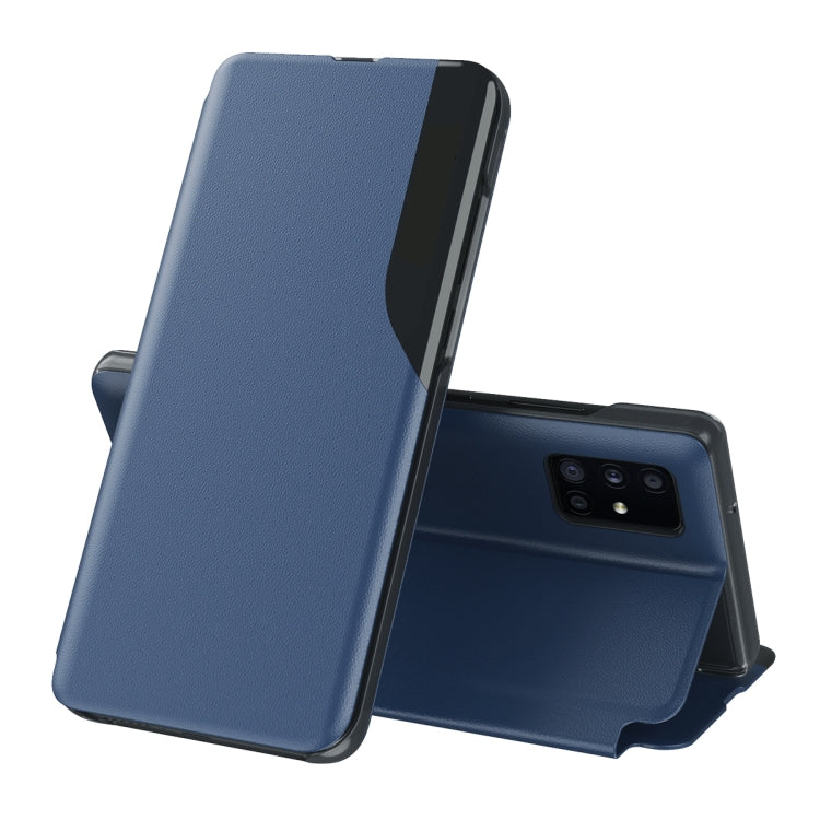 For Samsung Galaxy A32 5G Attraction Flip Holder Leather Phone Case(Blue)