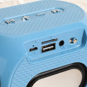 T&G TG196 TWS Subwoofer Bluetooth Speaker With Braided Cord, Support USB/AUX/TF Card/FM(Gray)