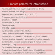 B101 2 In 1 Out (1 In 2 Out) Audio Source Signal Selection Switcher Computer Speaker  RCA Lossless Audio Source Switcher