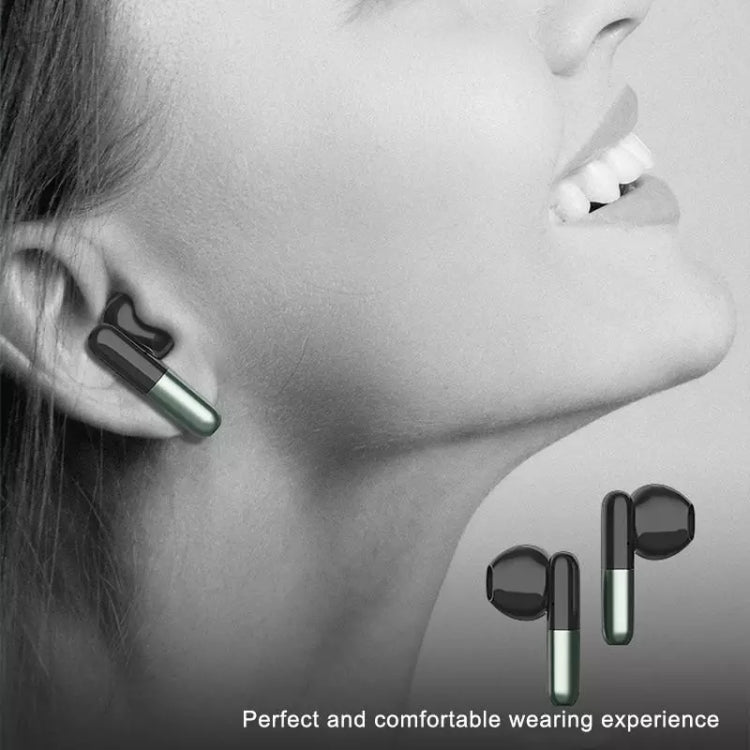J28 TWS Wireless Bluetooth Earphones LED Digital Display HIFI Music Sport Earphone(Blue)