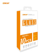 For Redmi Note 10 / Note 10S 10 PCS ENKAY Hat-Prince Full Glue 0.26mm 9H 2.5D Tempered Glass Full Coverage Film