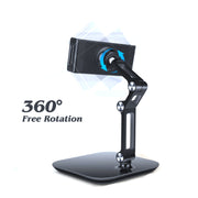 NS-06B Aluminum Alloy Foldable Adjustable Tablet Desk Stand for iPad, Huawei, Apple