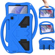 For Samsung Galaxy Tab A7 Lite 8.7(2021) T225 EVA Flat Anti Falling Protective Case Shell with Holder(Blue) - free shipping - PMC TechLife - Order now!