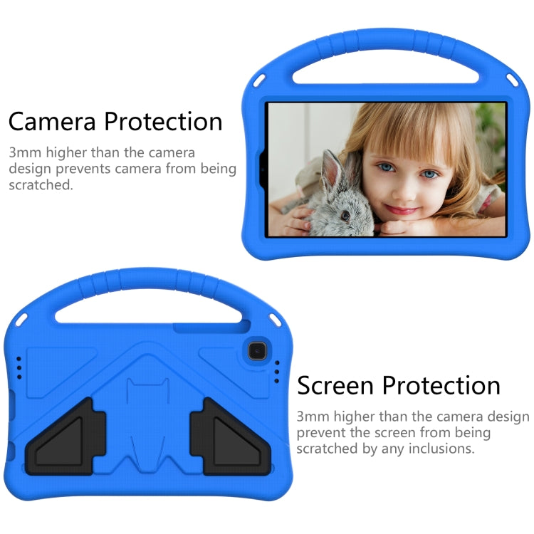 For Samsung Galaxy Tab A7 Lite 8.7(2021) T225 EVA Flat Anti Falling Protective Case Shell with Holder(Blue)