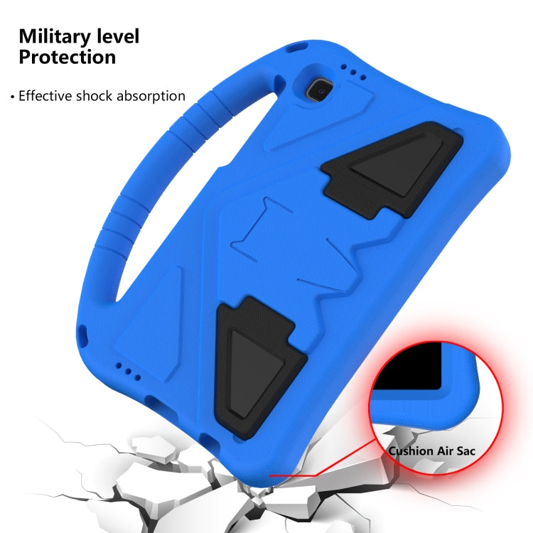 For Samsung Galaxy Tab A7 Lite 8.7(2021) T225 EVA Flat Anti Falling Protective Case Shell with Holder(Blue)