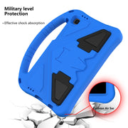For Samsung Galaxy Tab A7 Lite 8.7(2021) T225 EVA Flat Anti Falling Protective Case Shell with Holder(Blue)