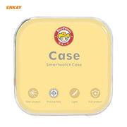 ENKAY Hat-Prince Full Coverage Electroplated PC Case + Tempered Glass Protector for Apple Watch Series 6 / 5 / 4 / SE 44mm(Black+Champagne)