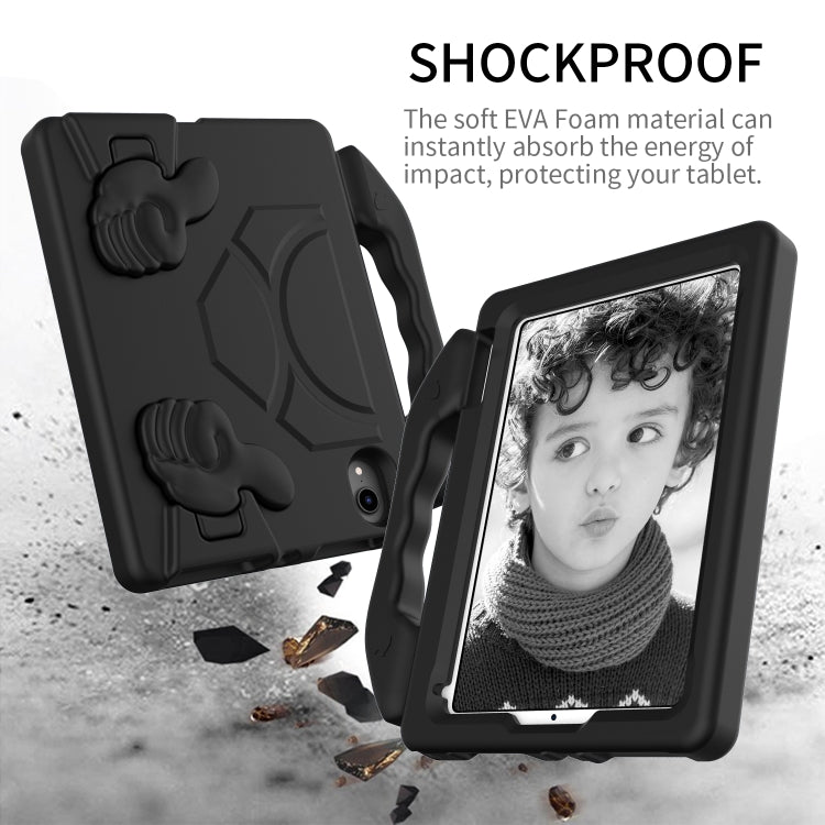 For iPad mini 6 / mini 2024 Children EVA Shockproof Tablet Case with Thumb Bracket(Black)