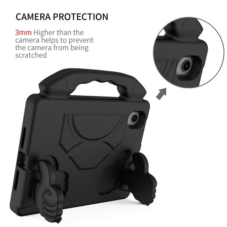 For iPad mini 6 / mini 2024 Children EVA Shockproof Tablet Case with Thumb Bracket(Black)