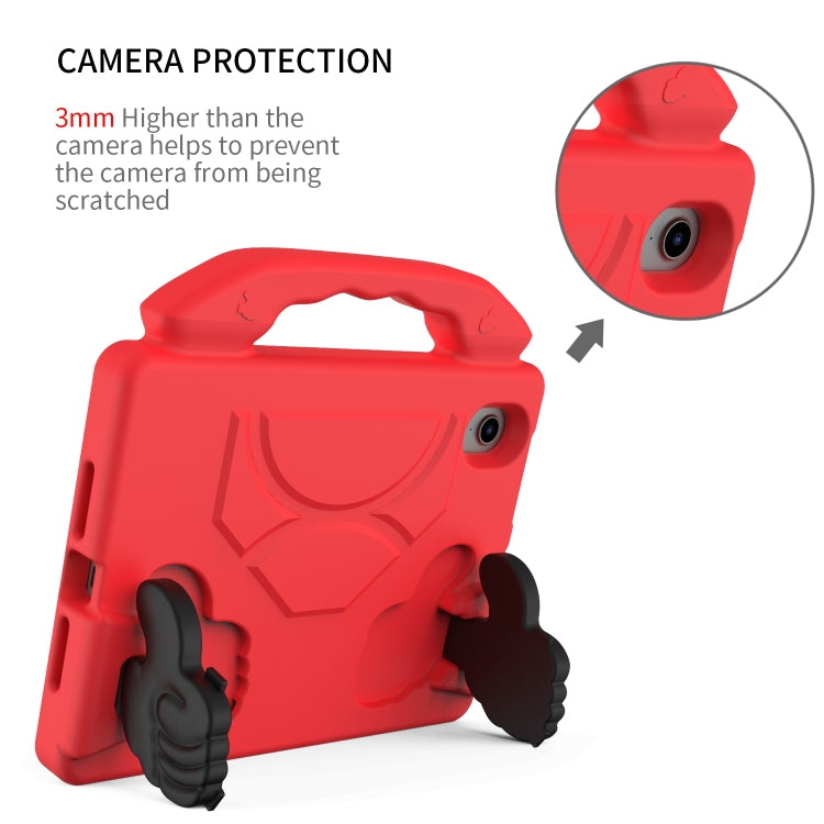 For iPad mini 6 / mini 2024 Children EVA Shockproof Tablet Case with Thumb Bracket(Red)