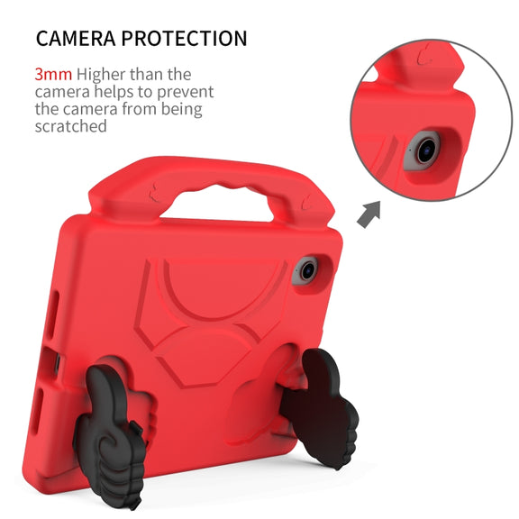 For iPad mini 6 / mini 2024 Children EVA Shockproof Tablet Case with Thumb Bracket(Red)