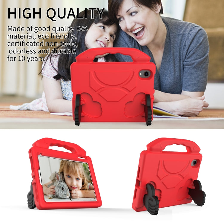 For iPad mini 6 / mini 2024 Children EVA Shockproof Tablet Case with Thumb Bracket(Red)