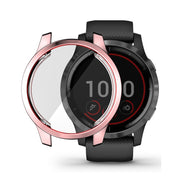 Compatible with Garmin Venu 2 45mm / Vivoactive 4 45mm ENKAY Hat-Prince Full Coverage Electroplate TPU Soft Case(Pink)
