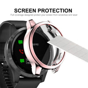 Compatible with Garmin Venu 2 45mm / Vivoactive 4 45mm ENKAY Hat-Prince Full Coverage Electroplate TPU Soft Case(Pink)
