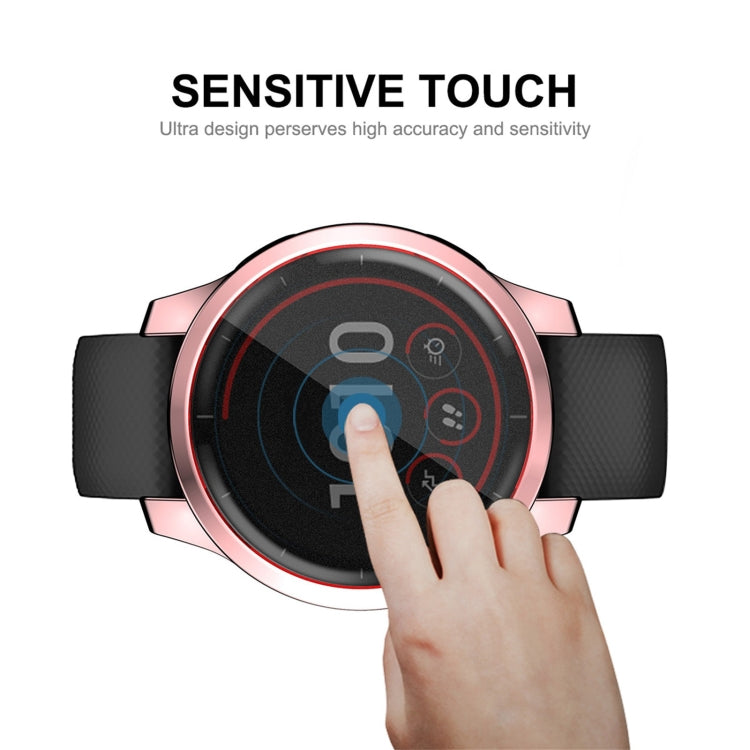 Compatible with Garmin Venu 2 45mm / Vivoactive 4 45mm ENKAY Hat-Prince Full Coverage Electroplate TPU Soft Case(Pink)