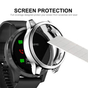Compatible with Garmin Venu 2S 40mm / Vivoactive 4S 40mm ENKAY Hat-Prince Full Coverage Electroplate TPU Soft Case(Silver)