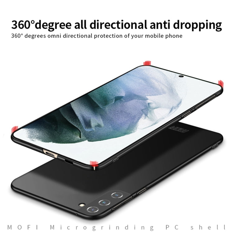 For Samsung Galaxy S21 FE MOFI Frosted PC Ultra-thin Hard Case(Black)